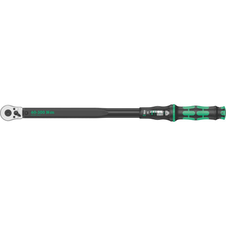 Wera click-torque c4 draaimomentsleutel met omschakelratel (zwart groen, 60-300nm, uitgang 1 2 )