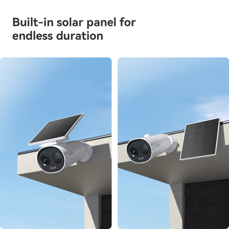 Imou cell 3c all-in-one - 2k draadloze beveiligingscamera voor buiten - inclusief ingebouwd zonnepaneel - volledig draadloos - bewaking voor buiten met nachtzicht in kleur - sirene - ip66 weerbestendig - grote 5000mah batterijcapaciteit