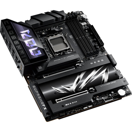 Asus rog crosshair x870e hero socket am5 moederbord (raid, 5gb-lan, 2,5gb-lan, wi-fi 7, bt, sound, atx)