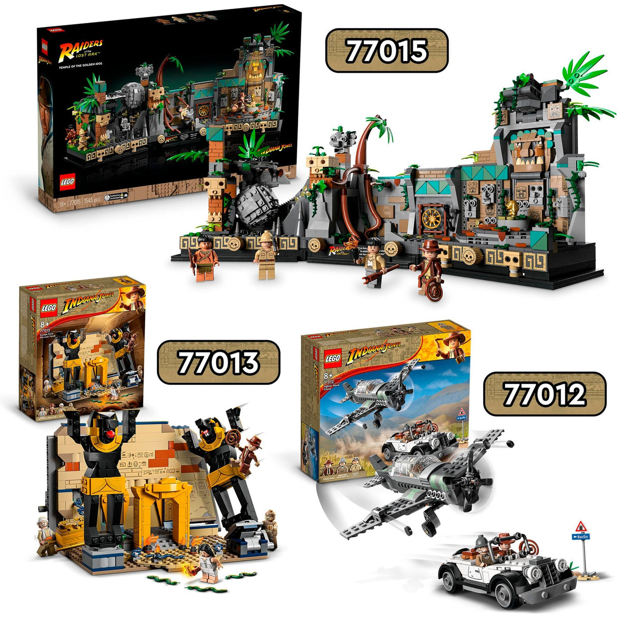 Lego indiana jones - ontsnapping uit de verborgen tombe constructiespeelgoed (77013)