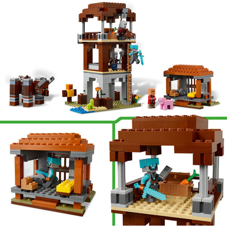 Lego minecraft de plunderaar buitenpost en verwoester bouwpakket - 21278