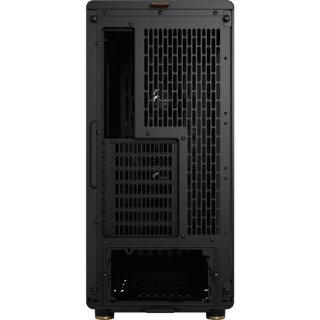 Fractal design north midi tower behuizing (zwart houtkleur | 2x usb-a | 1x usb-c | tempered glass)