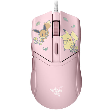 Razer cobra - pokémon pikachu eevee edition gaming muis (roze meerkleurig, 8500 dpi, chroma rgb)