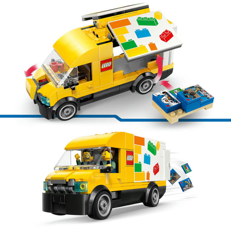 Lego ® city: de bestelwagen - bouw- en speelset voor autofans vanaf 6 jaar - met 2 minifiguren - 60500