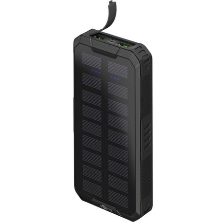 Goobay outdoor solar power bank 20,000 mah with power delivery powerbank (zwart)
