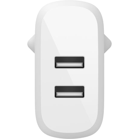 Belkin boost charge 2-poorts usb-a wandlader (wit, 2x usb-a, 24w)