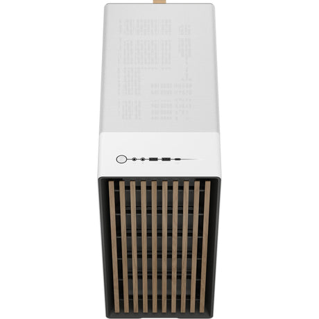 Fractal design north midi tower behuizing (wit houtkleur | 2x usb-a | 1x usb-c)