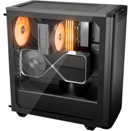 Be quiet! pure base 501 lx midi tower behuizing (zwart | 2x usb-a | 1x usb-c | rgb | tempered glass)