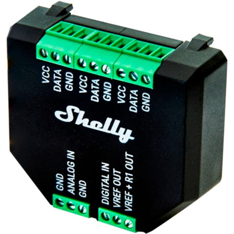 Shelly plus add-on aansluiting uitbreiding (zwart)