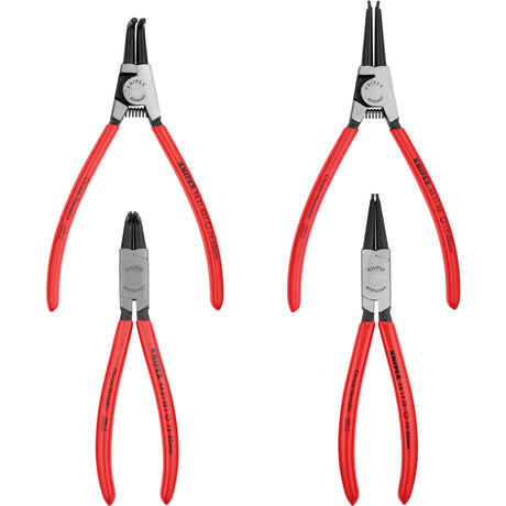 Knipex borgveertangenset 001956 (rood zwart, 4-delig)