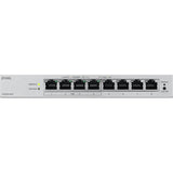 Zyxel 8-port gbe poe web managed switch (grijs)