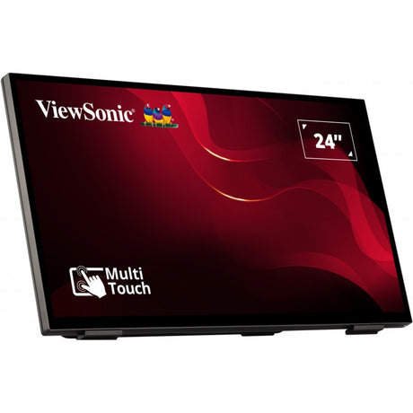 Viewsonic frameless touch monitor met 10-punts pcap 24 (zwart, 1x displayport, 1x hdmi, 1x vga, 2x usb-a)