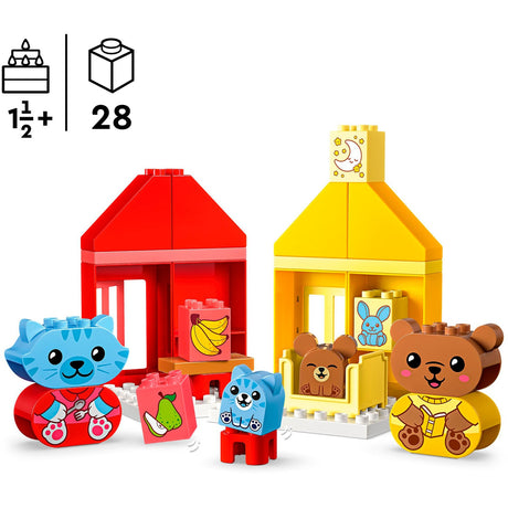 Lego duplo - dagelijkse gewoontes - eten en slapen constructiespeelgoed (10414)