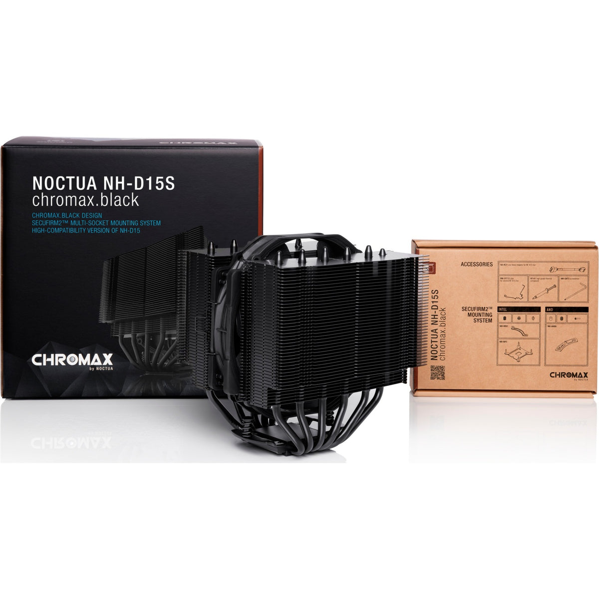 Noctua nh-d15s chromax.black cpu-koeler (zwart, 4-pins pwm fan-connector)