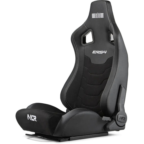 Next level racing ers4 elite reclining seat - pu leder suède edition gamestoel (zwart)