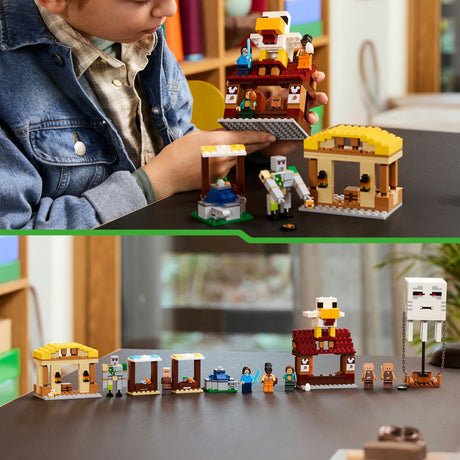 Lego minecraft de ghast-ballon aanval op het dorp - 21273