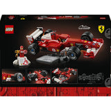 Lego icons ferrari f2004 en michael schumacher model auto bouwpakket voor volwassenen en decoratie 11375