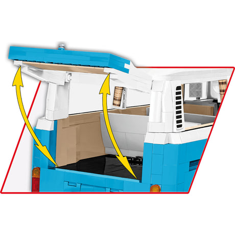Cobi volkswagen t2b bus constructiespeelgoed (schaal 1:12)