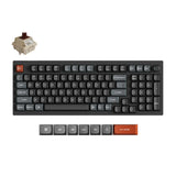 Keychron v5 ultra 8k wireless custom mechanical keyboard (zwart, us lay-out (qwerty), silk pom brown, 96%, rgb, hot swap, 2.4 ghz | bluetooth 5.3 | usb-c)