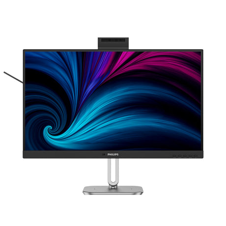 Philips 27b2u4601h 00 27 led monitor (zilver zwart, hdmi, displayport, usb-c, webcam, 120 hz)
