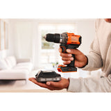 Black+decker 18v schroefklopboormachine + 18v oscillerende multitool bundel (zwart oranje)