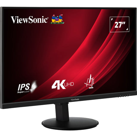 Viewsonic vg2708-4k 27 monitor (zwart (mat), 1x displayport, 2x hdmi)