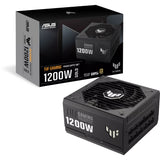 Asus tuf gaming gold modulaire 1200 watt voeding (zwart, 2x 12v-2x6, 3x pcie)