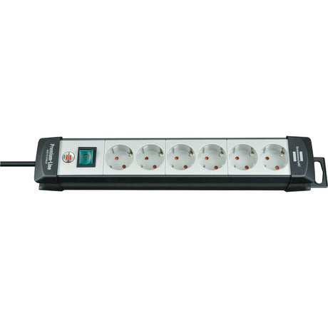 Brennenstuhl premium-line extension socket 6 ways stekkerdoos (zwart, 1951560101)
