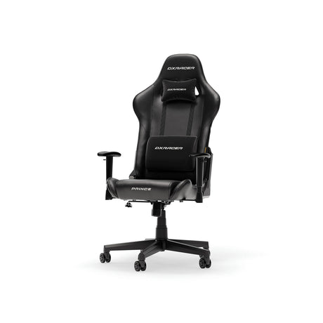 Dxracer prince l black pvc leather gamestoel (zwart)