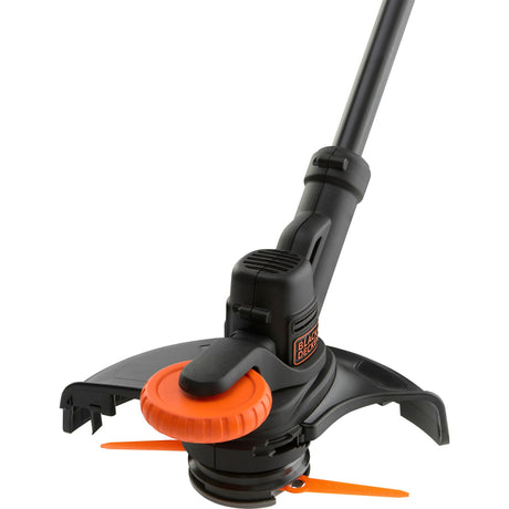 Black+decker 18v grastrimmer met 2 messen zonder accu (zwart oranje, 25 cm, accu en oplader niet inbegrepen)