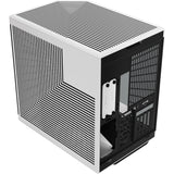 Hyte y70 midi tower behuizing (zwart wit | 2x usb-a | 1x usb-c | tempered glass)