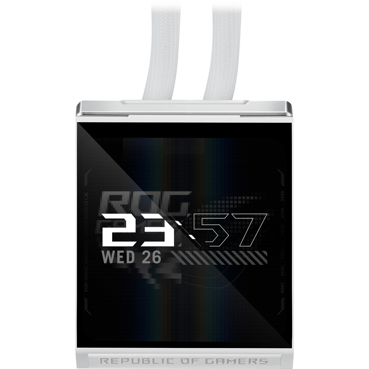 Asus rog strix slc iv 360 argb lcd white edition waterkoeling (wit)