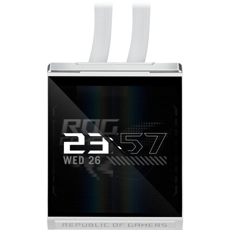 Asus rog strix slc iv 360 argb lcd white edition waterkoeling (wit)