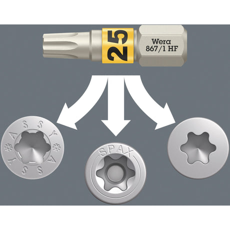 Wera bit-check 12 wood tx hf 1 bitset (12‑delig)