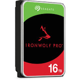 Seagate ironwolf pro 16 tb harde schijf (st16000nt001, sata 600, 24 7)