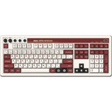 8bitdo retro mechanical keyboard fami edition (beige, us lay-out (qwerty), kailh box white, 100%, bluetooth low energy, wireless 2.4g, usb)