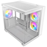 Antec cx800 argb midi tower behuizing (wit | 2x usb-a | tempered glass)