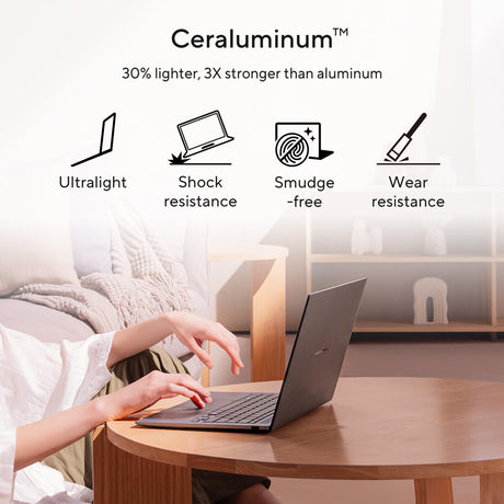 Asus zenbook s 14 ux5406aa-qj045w 14 copilot+ laptop (grijs | core ultra 9 386h | intel graphics | 32 gb | 1 tb ssd)