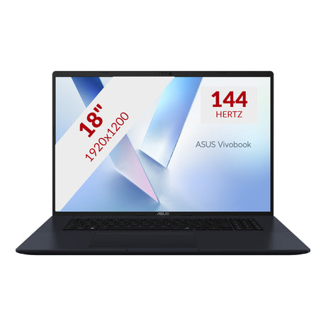 Asus vivobook 18 m1807ga-s8004w 18 laptop (blauw | ryzen ai 7 445 | radeon 840m | 32 gb | 1 tb ssd)