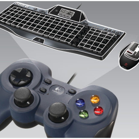 Logitech gamepad f310 (donkerblauw zwart)
