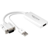 Delock vga + audio > hdmi adapter (wit, 0,25 meter)