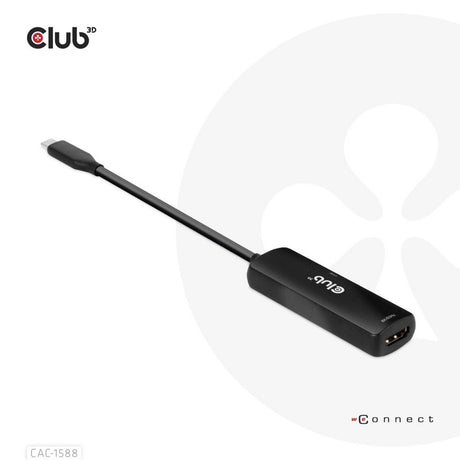 Club 3d usb-c naar hdmi 2.1+ pd 3.0 100 watt adapter (zwart)