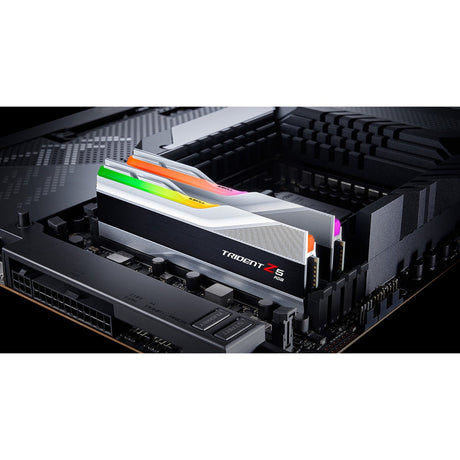 G.skill trident z5 rgb 32 gb ddr5-6400 (2x 16 gb) werkgeheugen (zilver, f5-6400j3239g16gx2-tz5rs, xmp 3.0)