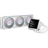 Asus rog strix lc iv 360 argb lcd waterkoeling (wit, 4-pin pwm)