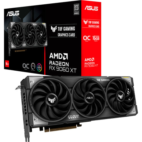 Asus tuf gaming radeon rx 9060 xt oc 16gb grafische kaart (2x displayport, 1x hdmi)