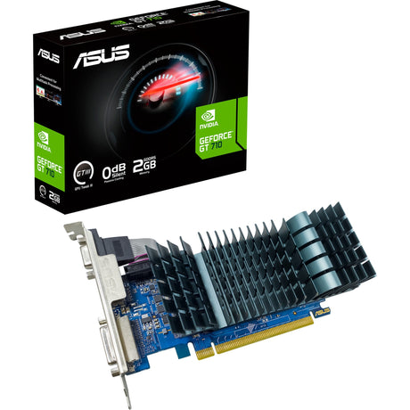 Asus geforce gt 710 2gb gddr5 evo grafische kaart (vga, dvi-d, hdmi)
