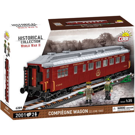 Cobi historical collection - compiègne wagon (22 june 1940) constructiespeelgoed