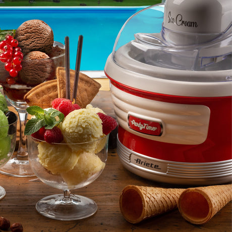Ariete party time ijsmachine 0643 00 (rood wit)