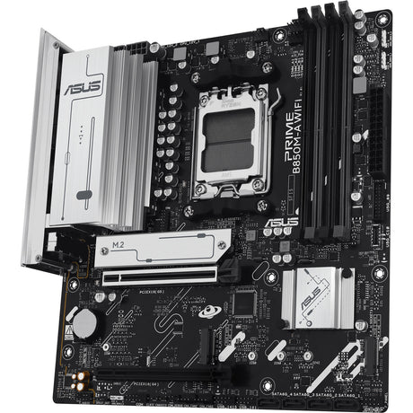 Asus prime b850m-a wifi socket am5 moederbord (2.5gb-lan, wi-fi 6e, bt, sound, µatx)