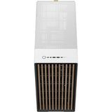 Fractal design north xl rc chalk white tg clear midi tower behuizing (wit houtkleur | 2x usb-a | 1x usb-c | tempered glass)